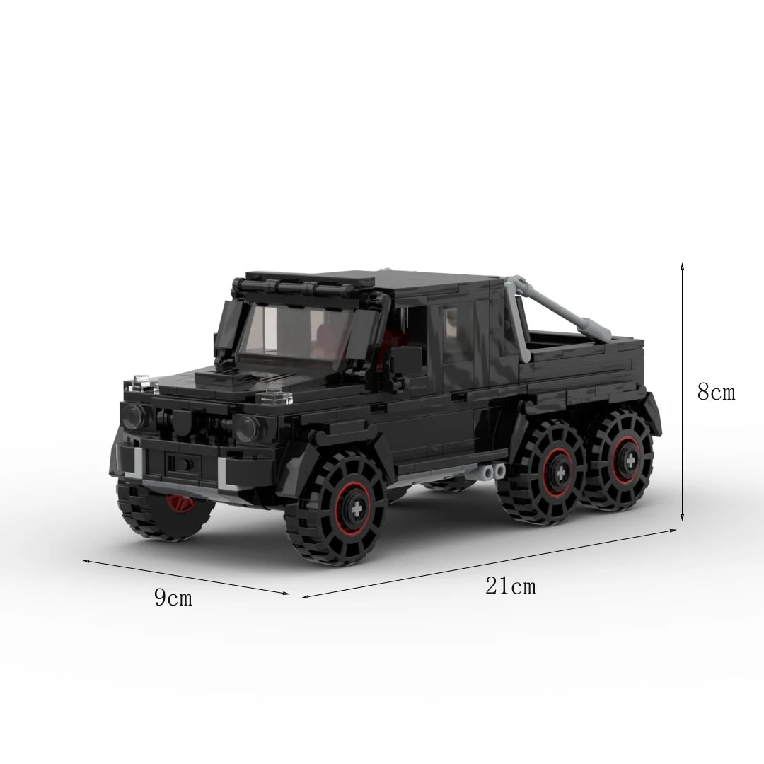 Klocki SUV 6x6 z Przyczepą – Zestaw Off-Road 582 el.